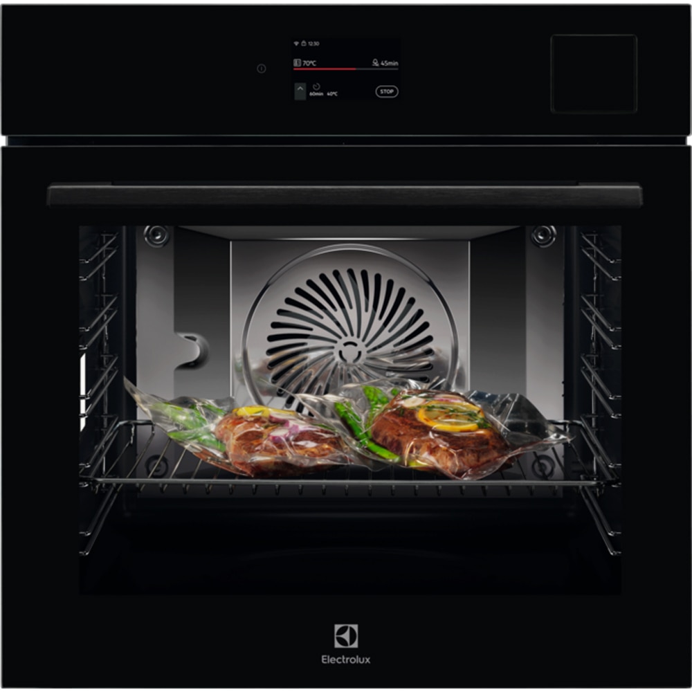 Cuptor incorporabil ELECTROLUX LOA9S3XZ, Electric, SteamPro, Autocuratare cu abur, 70 l, Clasa A++, Wi-Fi, negru