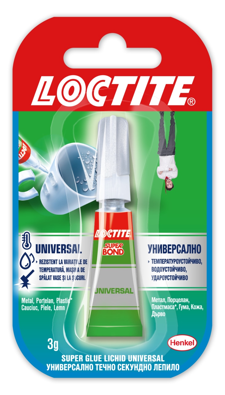 Super glue, lichid, universal, 3 g  Loctite