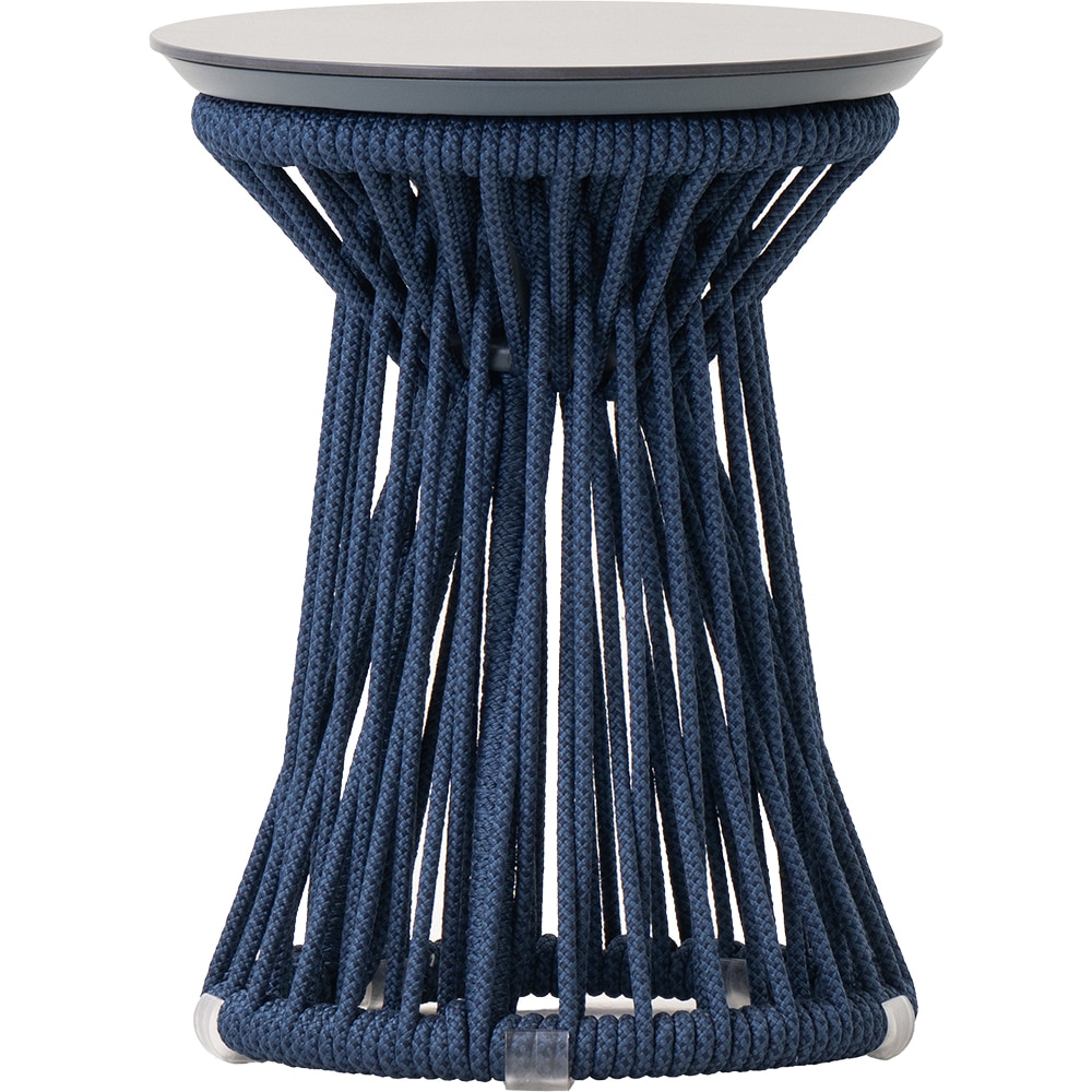 Masa terasa LIVINTWIST Rock 9, aluminiu, 39 x 51 cm, bleumarin