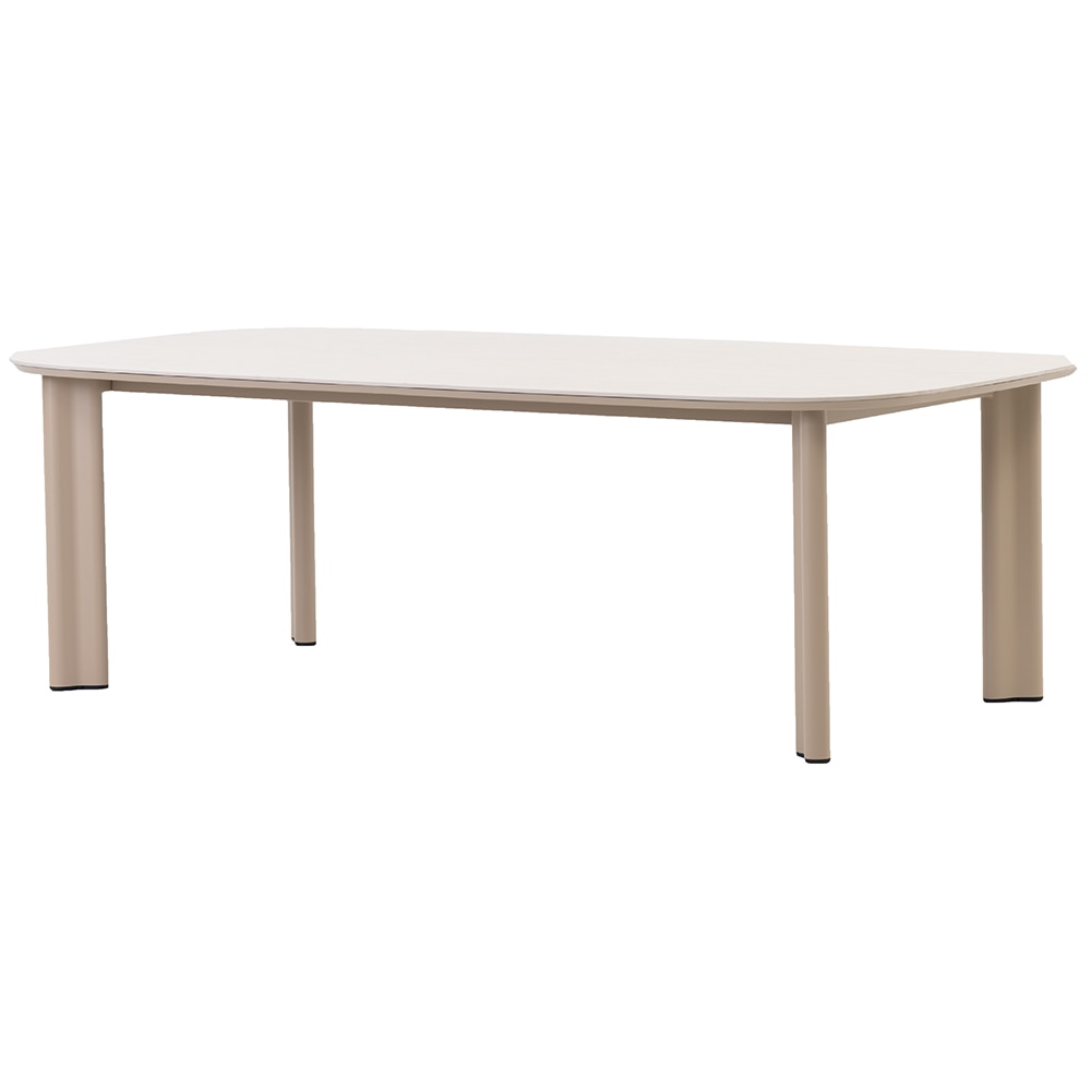 Masa terasa ARTITURE Scroll M5, aluminiu, 240 x 120 x 75 cm, camel