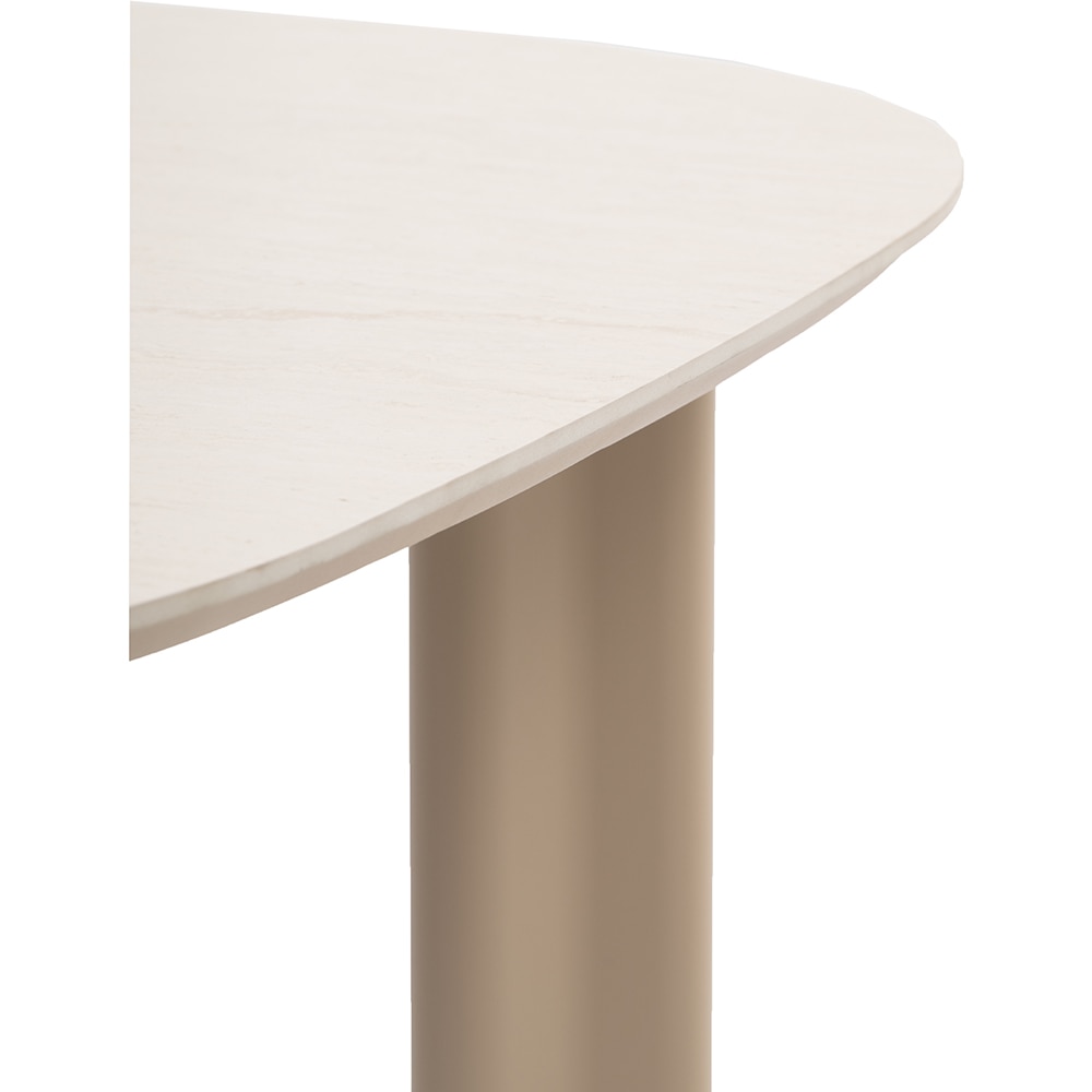 Masa terasa ARTITURE Scroll M5, aluminiu, 240 x 120 x 75 cm, camel