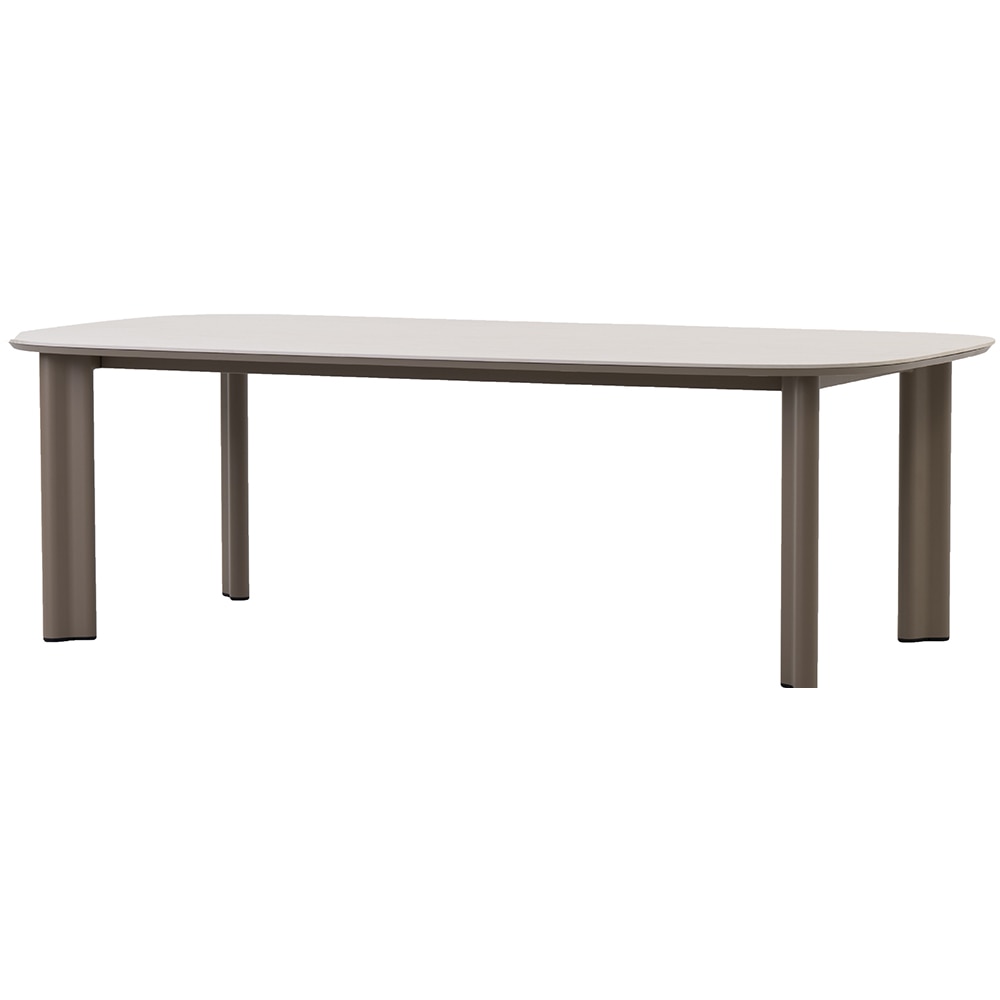 Masa terasa ARTITURE Scroll M8, aluminiu, 240 x 120 x 75 cm, camel