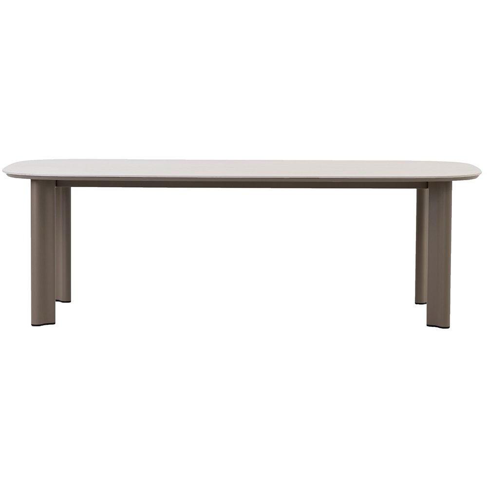 Masa terasa ARTITURE Scroll M8, aluminiu, 240 x 120 x 75 cm, camel