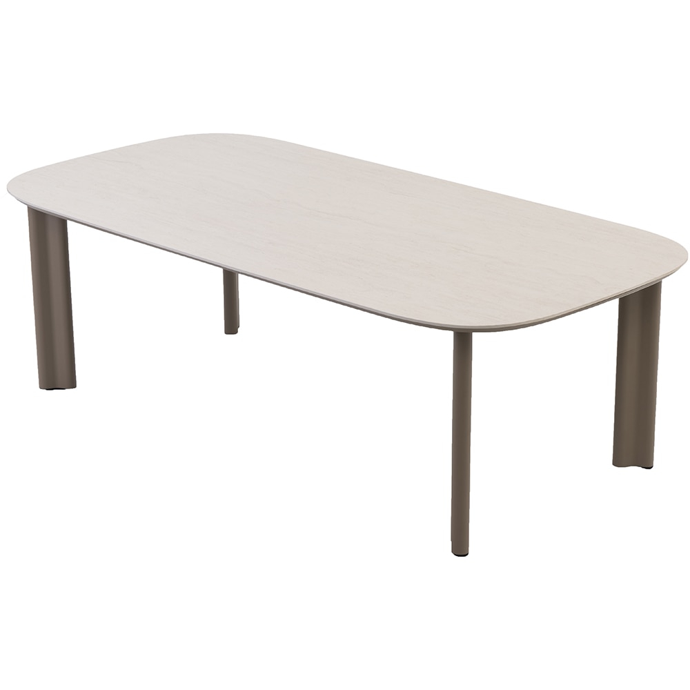 Masa terasa ARTITURE Scroll M8, aluminiu, 240 x 120 x 75 cm, camel