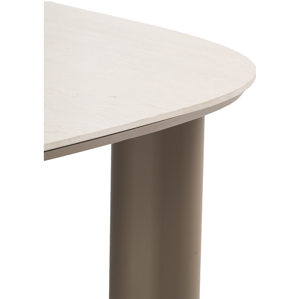 Masa terasa ARTITURE Scroll M8, aluminiu, 240 x 120 x 75 cm, camel