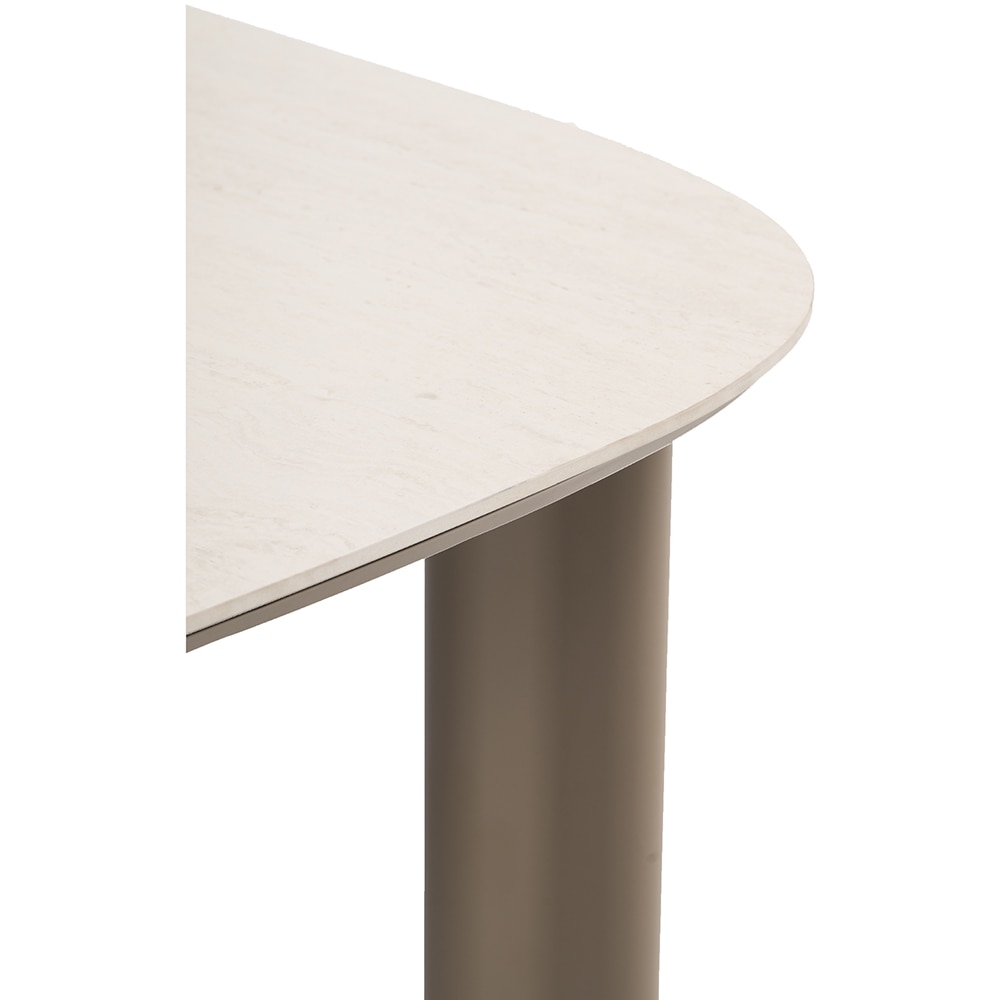 Masa terasa ARTITURE Scroll M8, aluminiu, 240 x 120 x 75 cm, camel