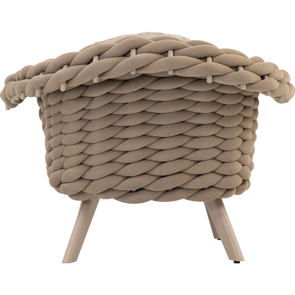 Canapea terasa ARTITURE Scroll 106, aluminiu, 108 x 90 x 79 cm, camel