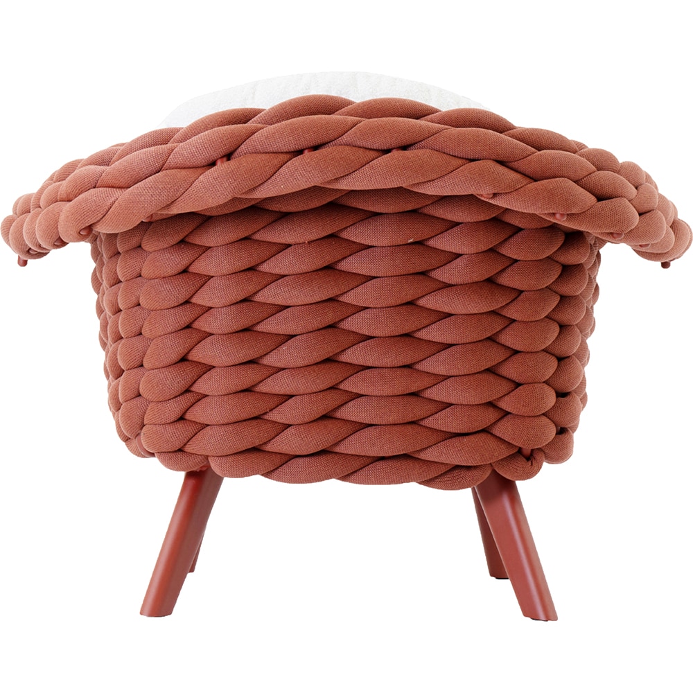 Canapea terasa ARTITURE Scroll 107, aluminiu, 108 x 90 x 79 cm, portocaliu