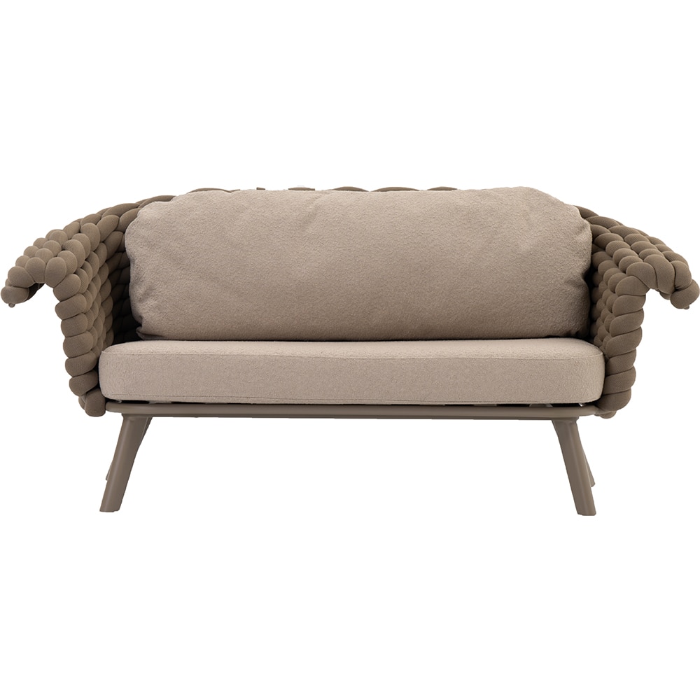 Canapea terasa ARTITURE Scroll 105, aluminiu, 179 x 90 x 79 cm, camel