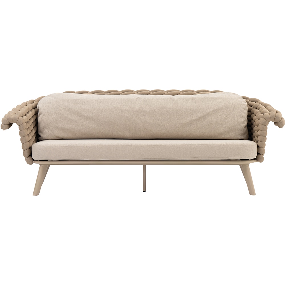 Canapea terasa ARTITURE Scroll 104, aluminiu, 230 x 90 x 79 cm, camel