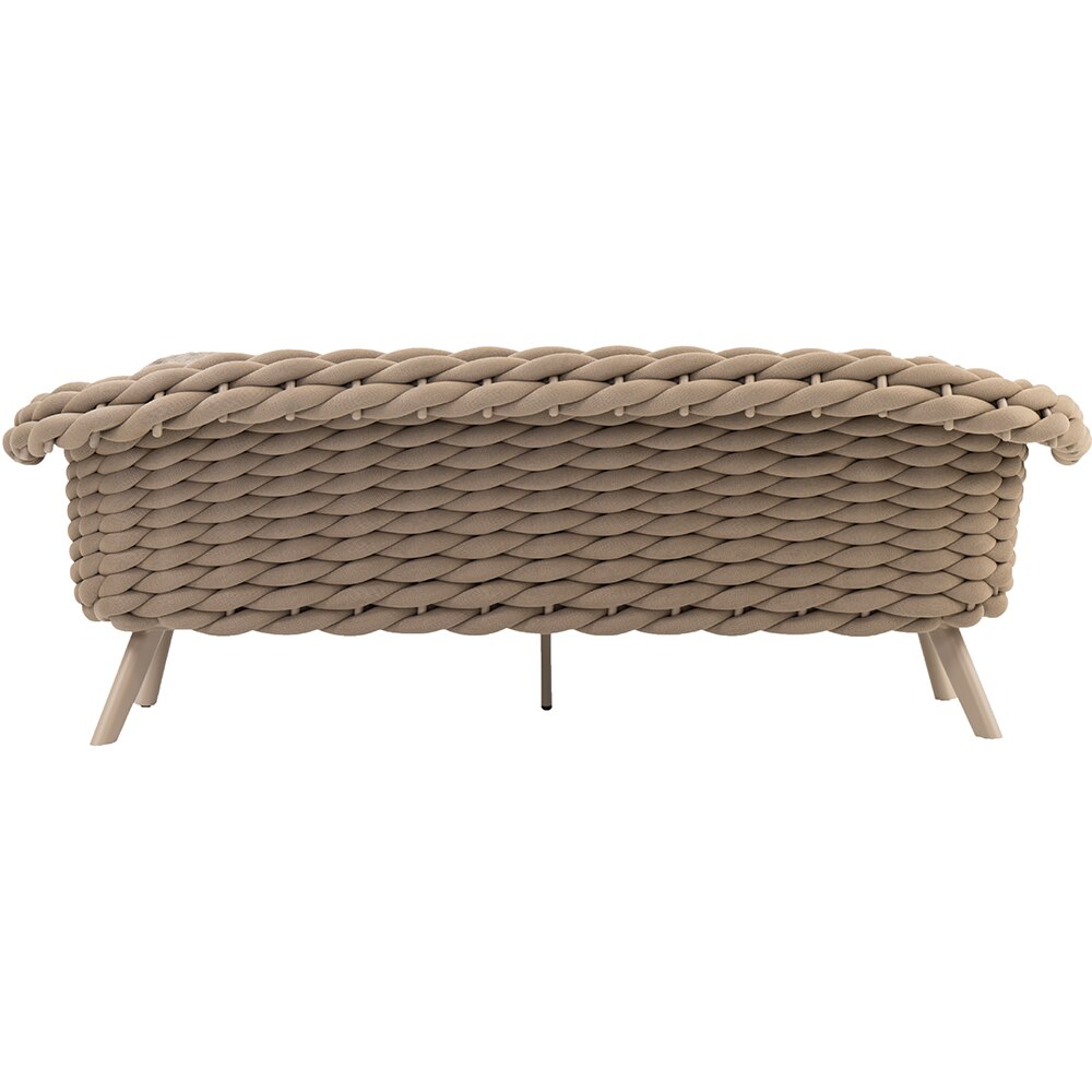 Canapea terasa ARTITURE Scroll 104, aluminiu, 230 x 90 x 79 cm, camel