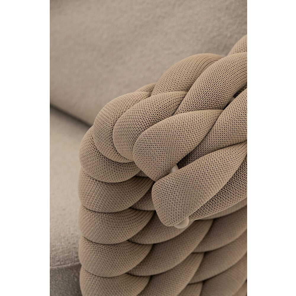 Canapea terasa ARTITURE Scroll 104, aluminiu, 230 x 90 x 79 cm, camel