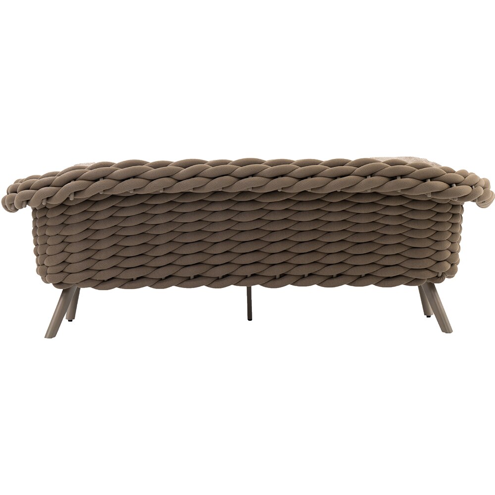 Canapea terasa ARTITURE Scroll 105, aluminiu, 230 x 90 x 79 cm, camel