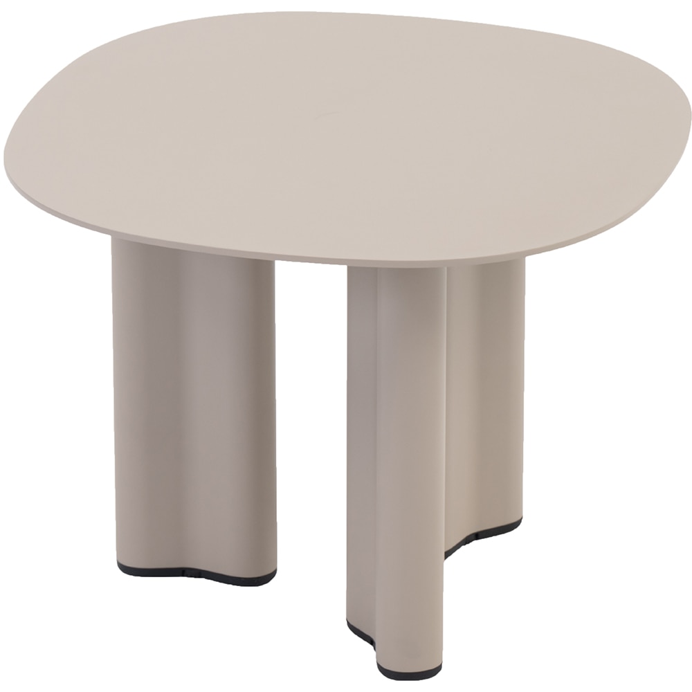 Masa terasa ARTITURE Scroll S 1, aluminiu, 54 x 54 x 42 cm, bej