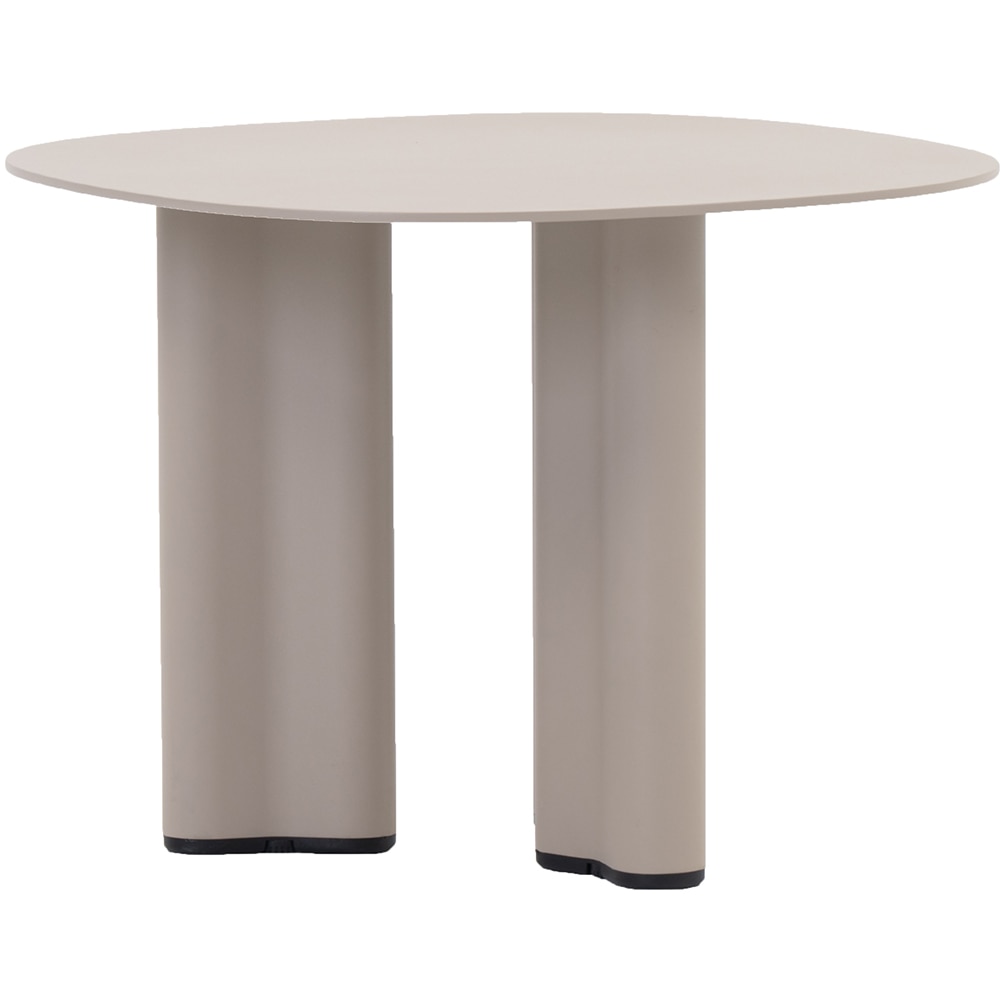 Masa terasa ARTITURE Scroll S 1, aluminiu, 54 x 54 x 42 cm, bej