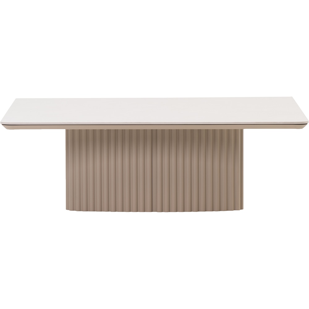 Masa terasa ARTITURE Soft 101, aluminiu, 120 x 120 x 38 cm, camel