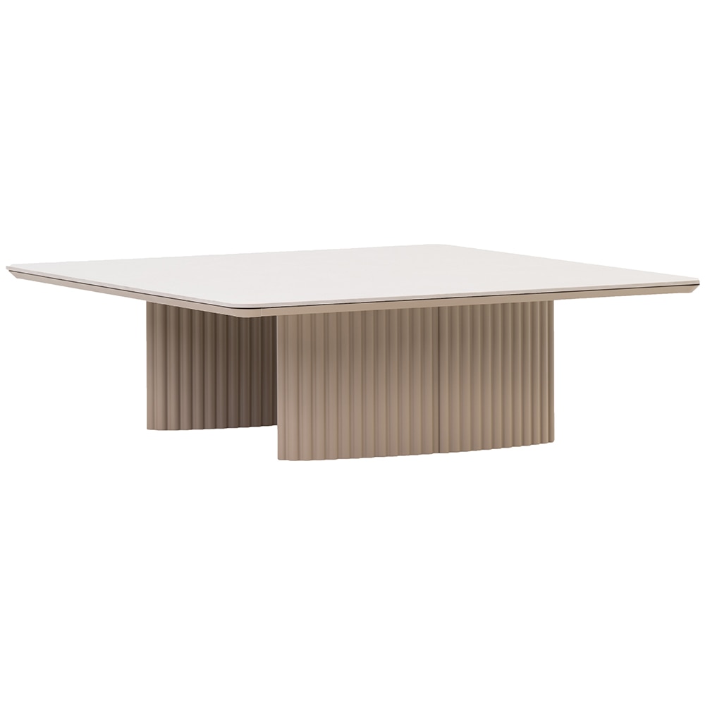 Masa terasa ARTITURE Soft 101, aluminiu, 120 x 120 x 38 cm, camel