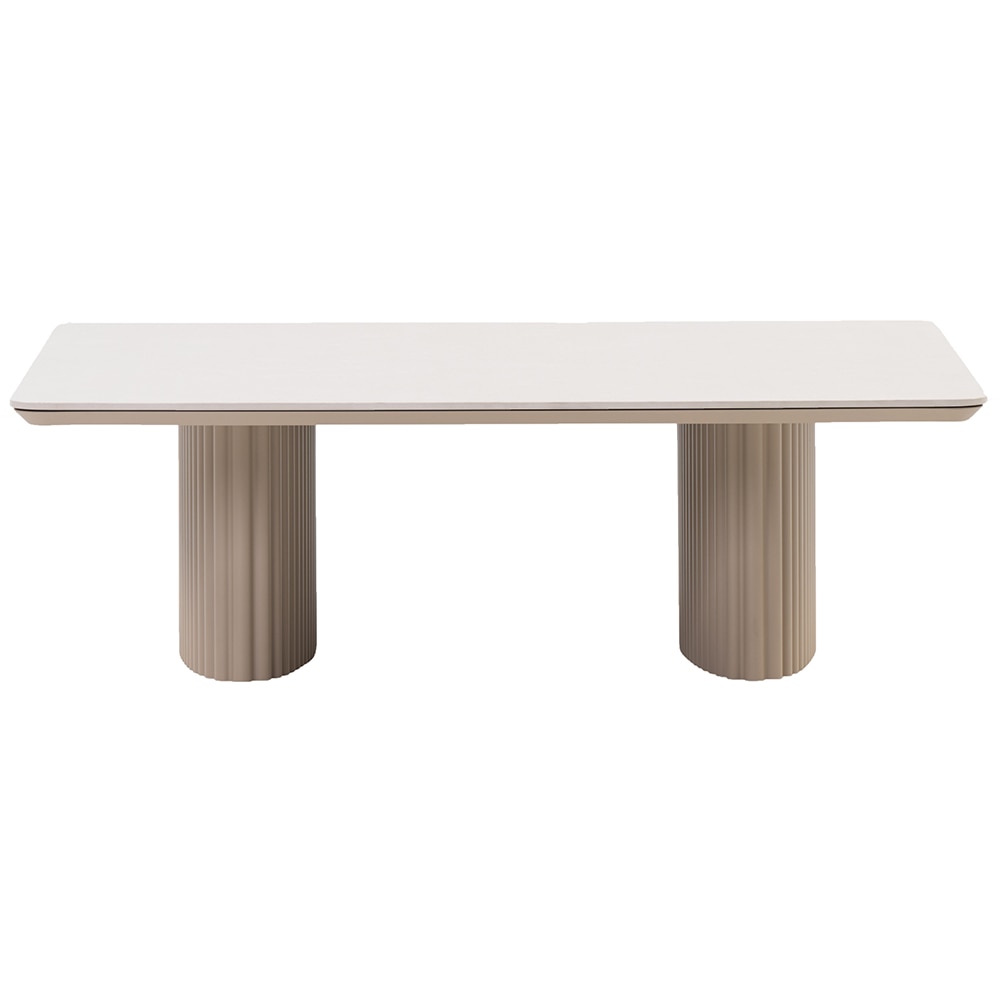 Masa terasa ARTITURE Soft 101, aluminiu, 120 x 120 x 38 cm, camel