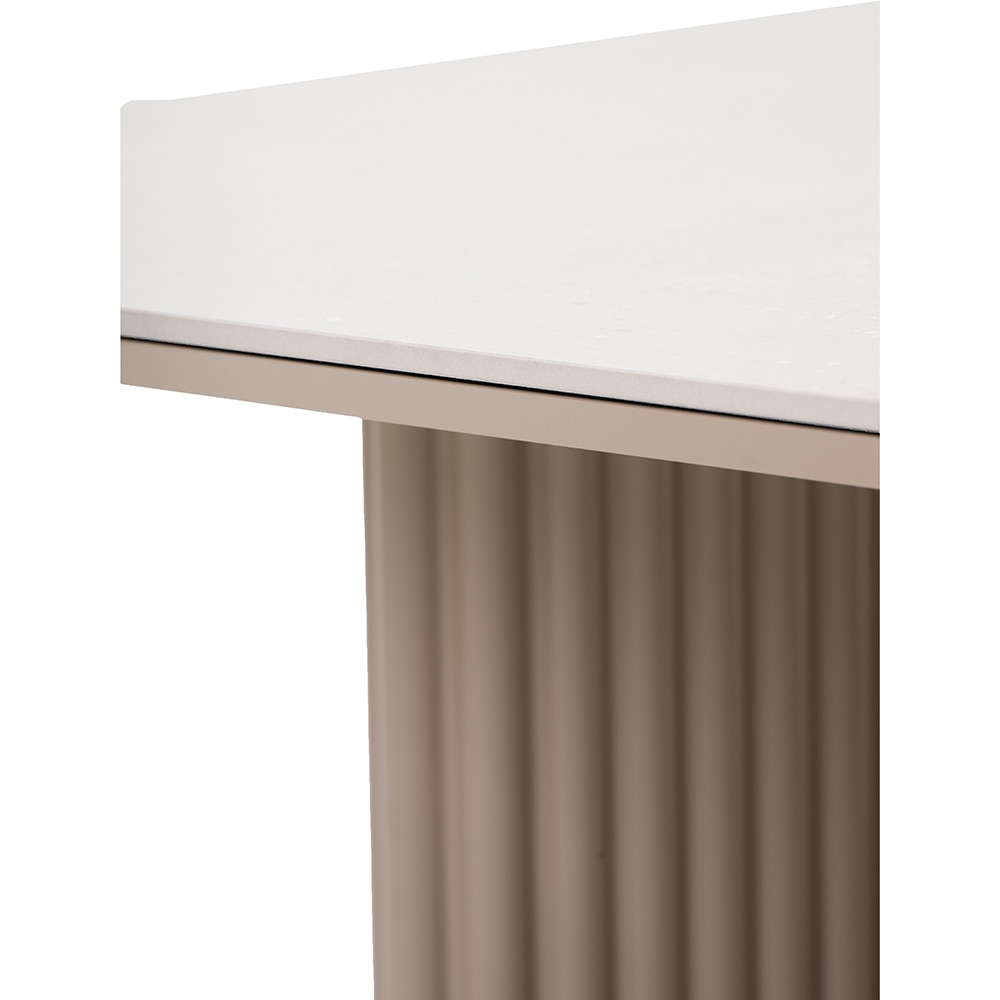 Masa terasa ARTITURE Soft 101, aluminiu, 120 x 120 x 38 cm, camel