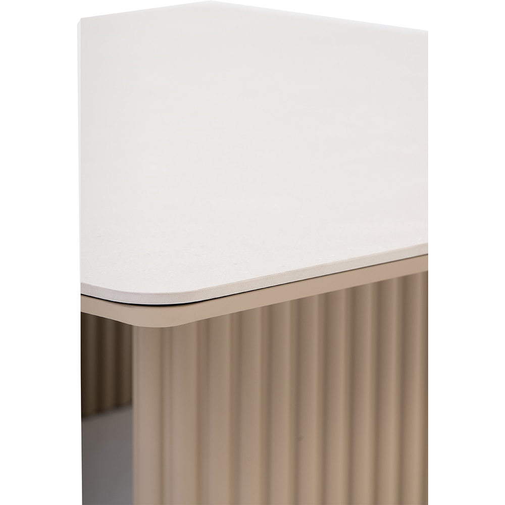 Masa terasa ARTITURE Soft 101, aluminiu, 120 x 120 x 38 cm, camel