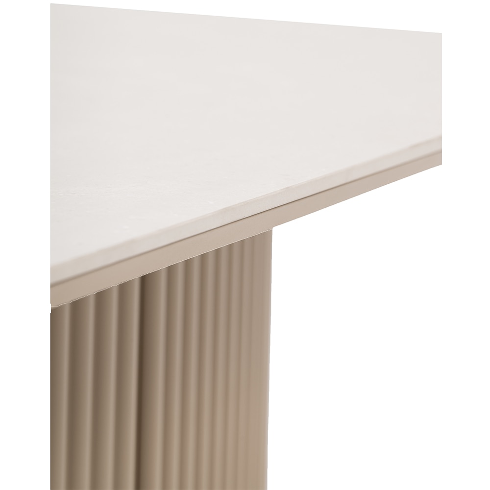 Masa terasa ARTITURE Soft 101, aluminiu, 120 x 120 x 38 cm, camel