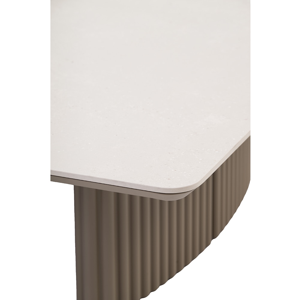 Masa terasa ARTITURE Soft 102, aluminiu, 120 x 120 x 38 cm, camel