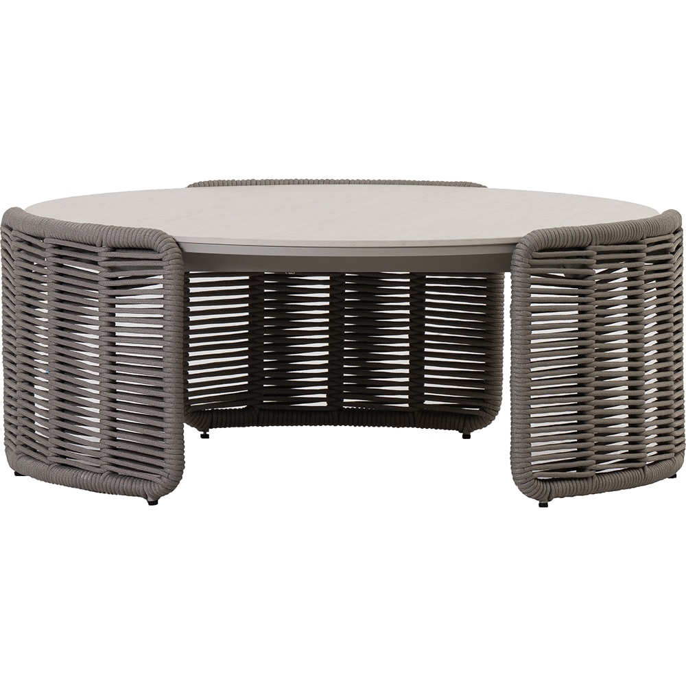 Masa terasa LIVINTWIST Space L, aluminiu, 90.5 x 88 x 36 cm, kaki