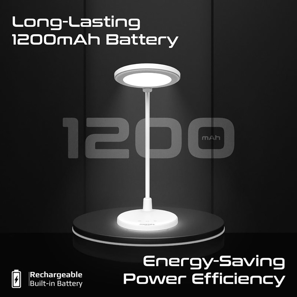 Lampa de birou LED PROMATE Luxo, 6W, 100lm, alb