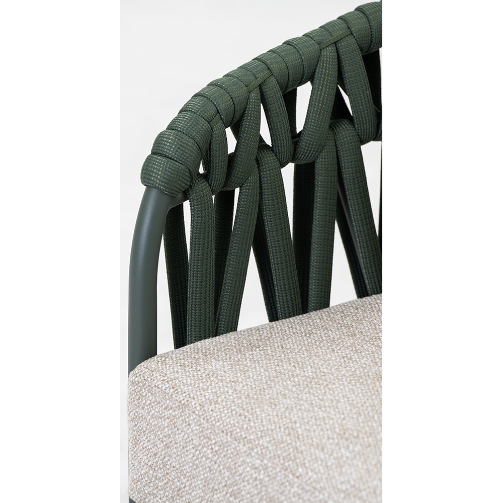 Canapea terasa ARTITURE Victory 104, aluminiu, 156 x 79.5 x 78.1 cm, verde