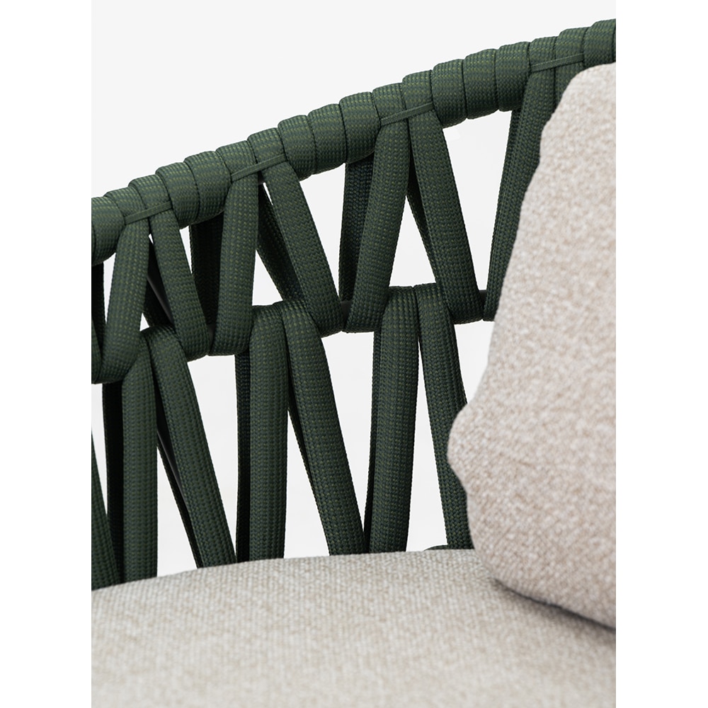 Canapea terasa ARTITURE Victory 9, aluminiu, 213 x 77.5 x 79 cm, verde