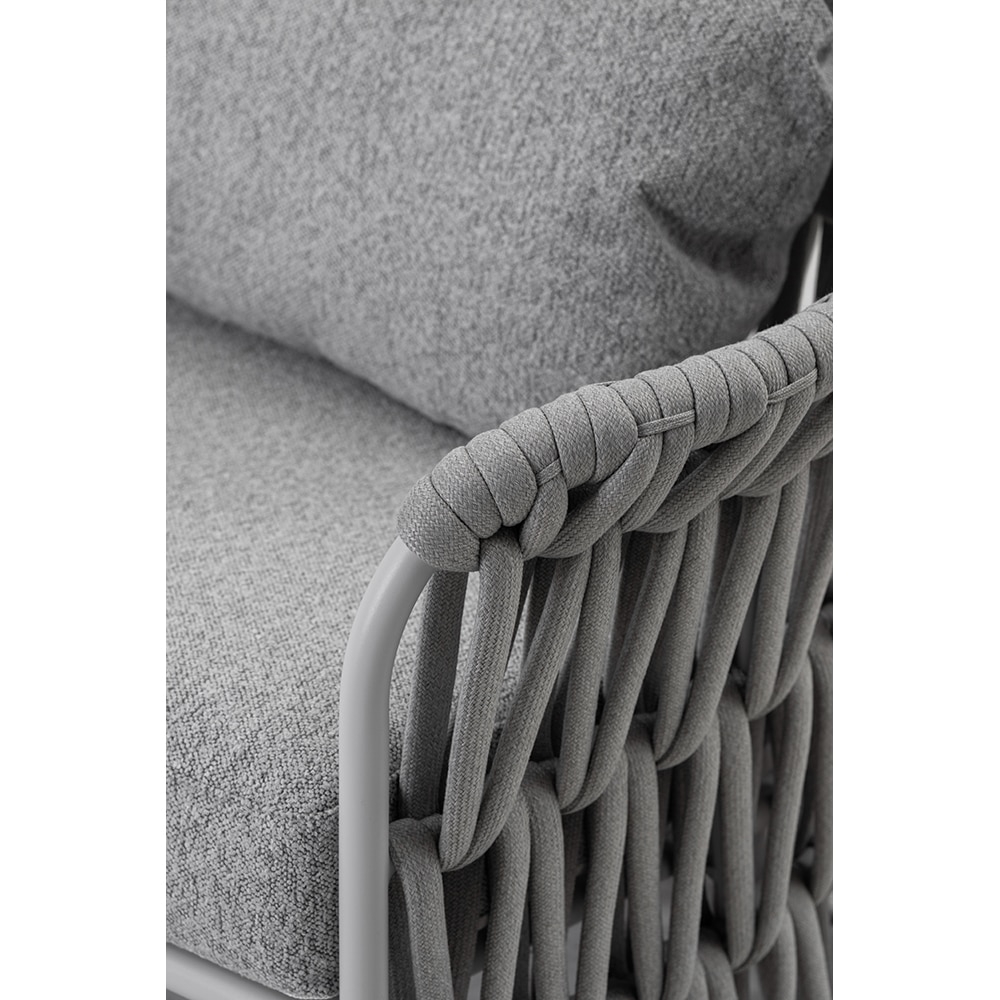 Canapea terasa ARTITURE Victory 10, aluminiu, 213 x 77.5 x 79 cm, gri deschis