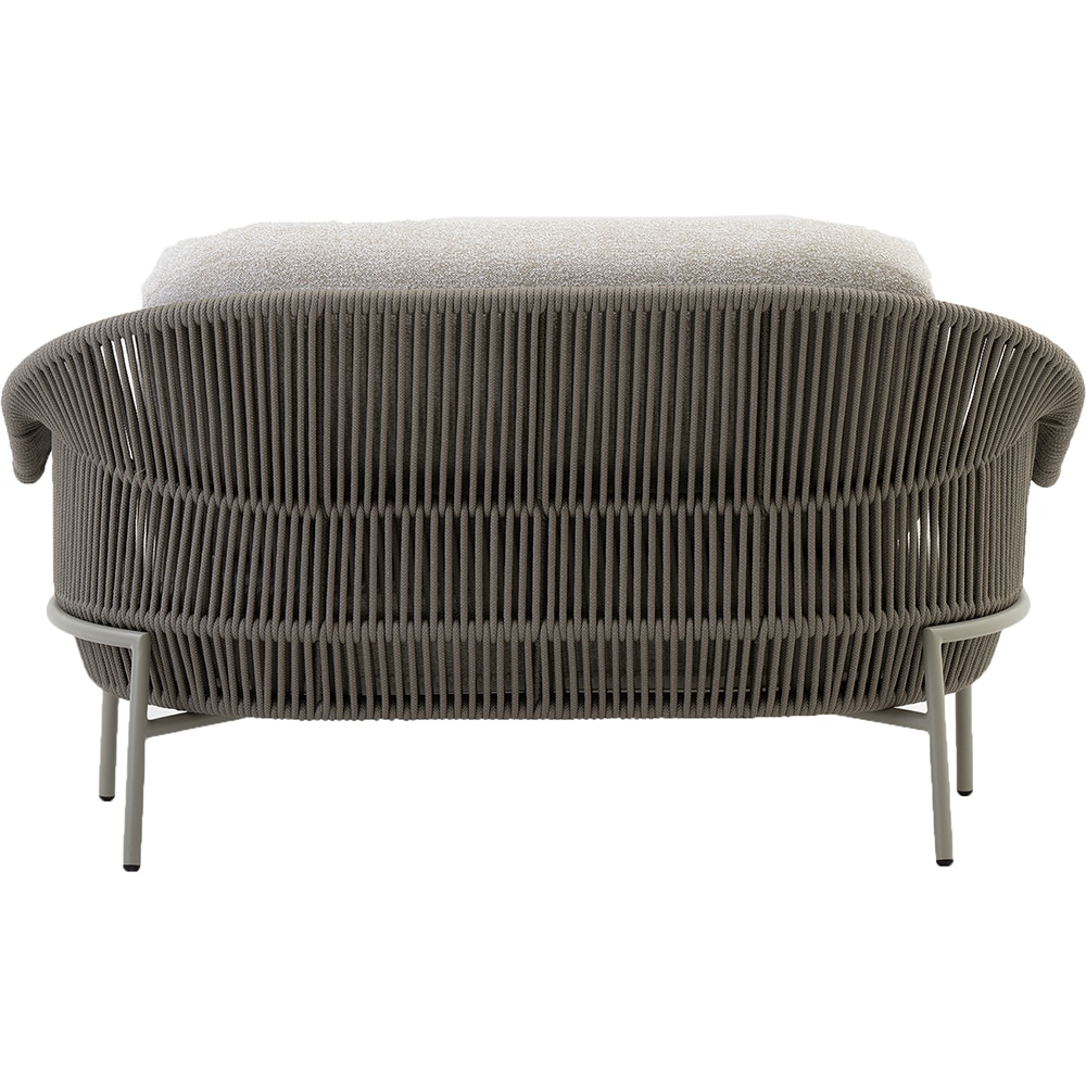 Canapea terasa LIVINTWIST Scala, aluminiu, 152 x 92 x 82 cm, kaki