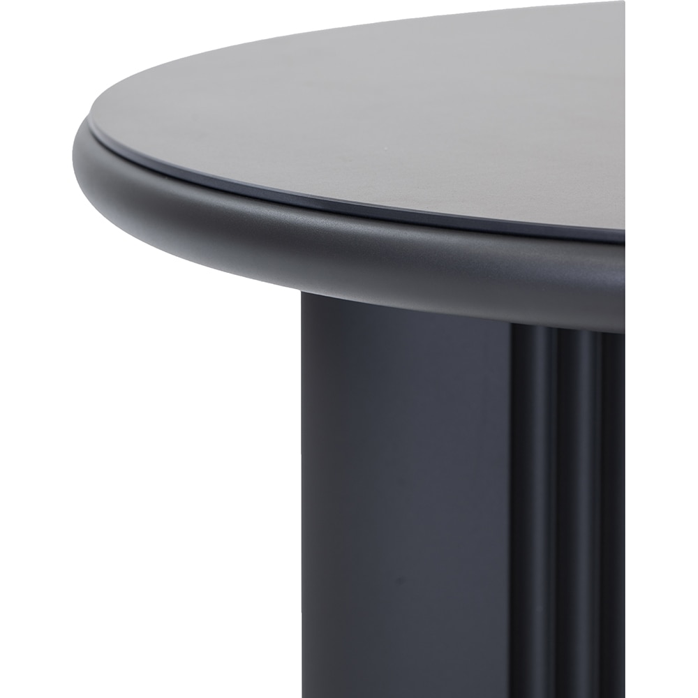 Masa terasa LIVINTWIST Scala 2, aluminiu, 90 x 110 cm, negru