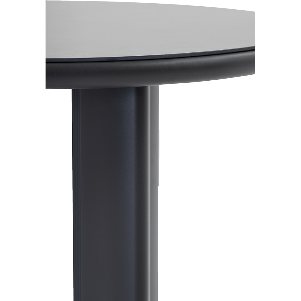 Masa terasa LIVINTWIST Scala 2, aluminiu, 90 x 110 cm, negru