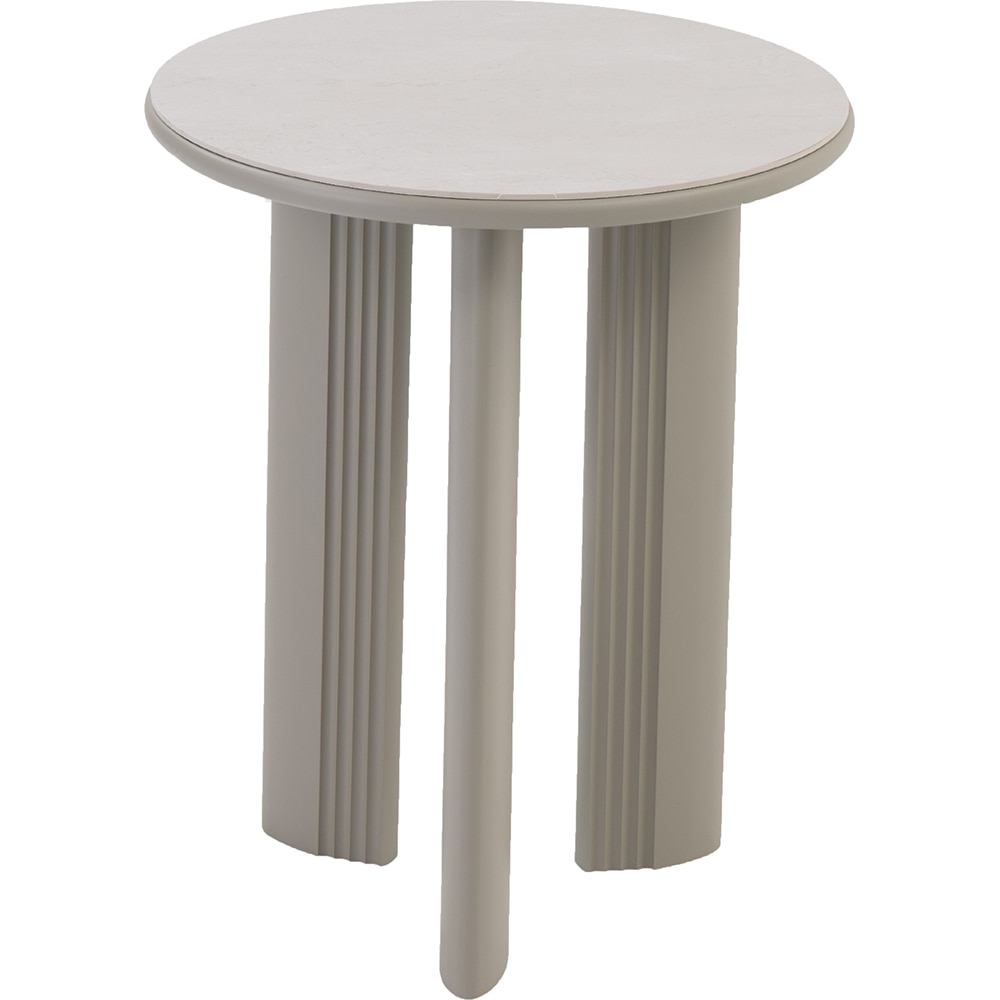 Masa terasa LIVINTWIST Scala 6, aluminiu, 90 x 110 cm, kaki