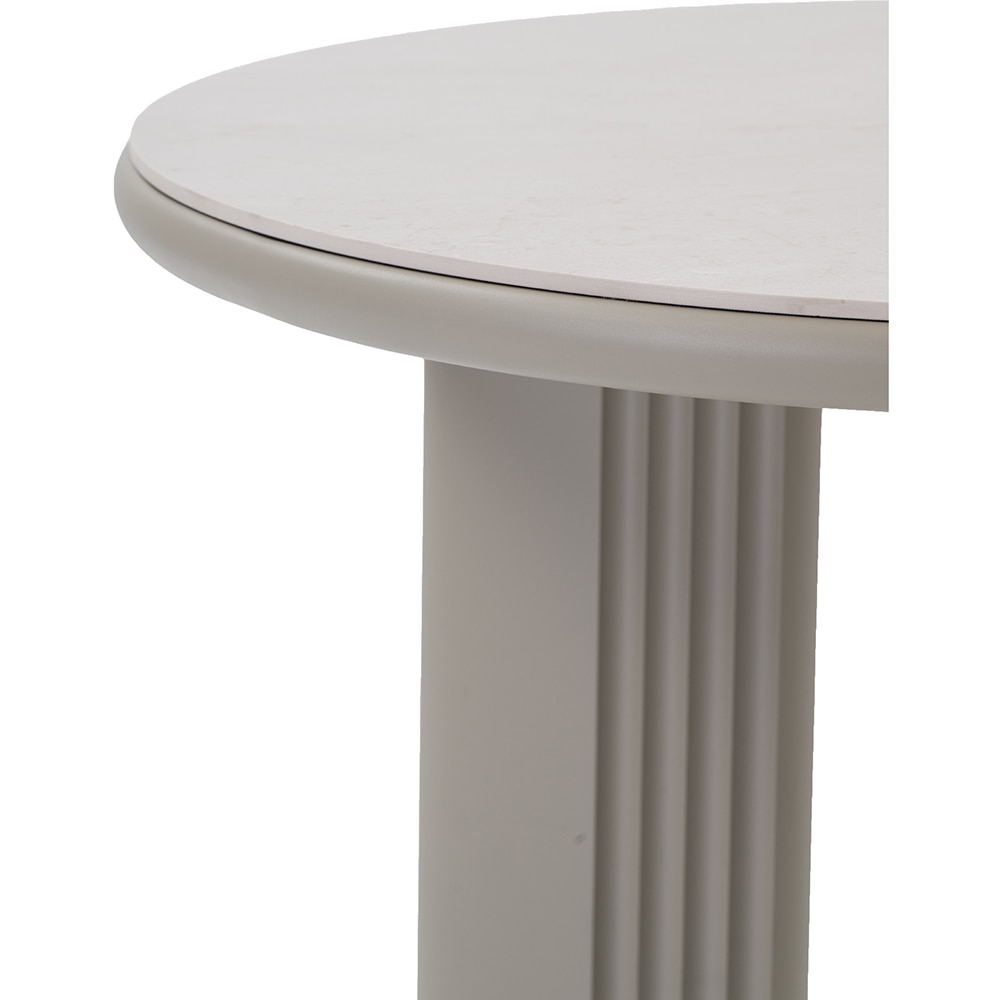 Masa terasa LIVINTWIST Scala 6, aluminiu, 90 x 110 cm, kaki