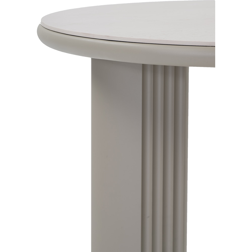 Masa terasa LIVINTWIST Scala 6, aluminiu, 90 x 110 cm, kaki