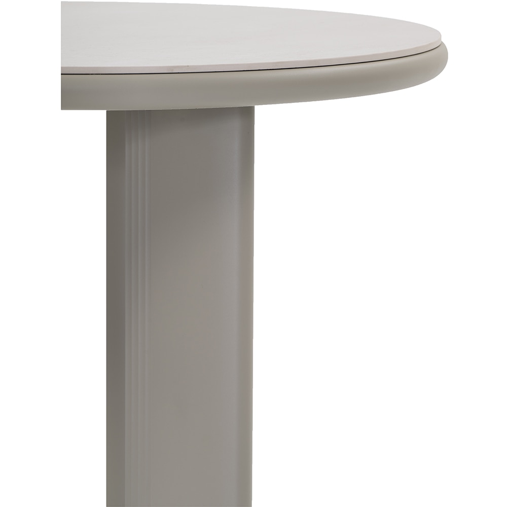 Masa terasa LIVINTWIST Scala 6, aluminiu, 90 x 110 cm, kaki