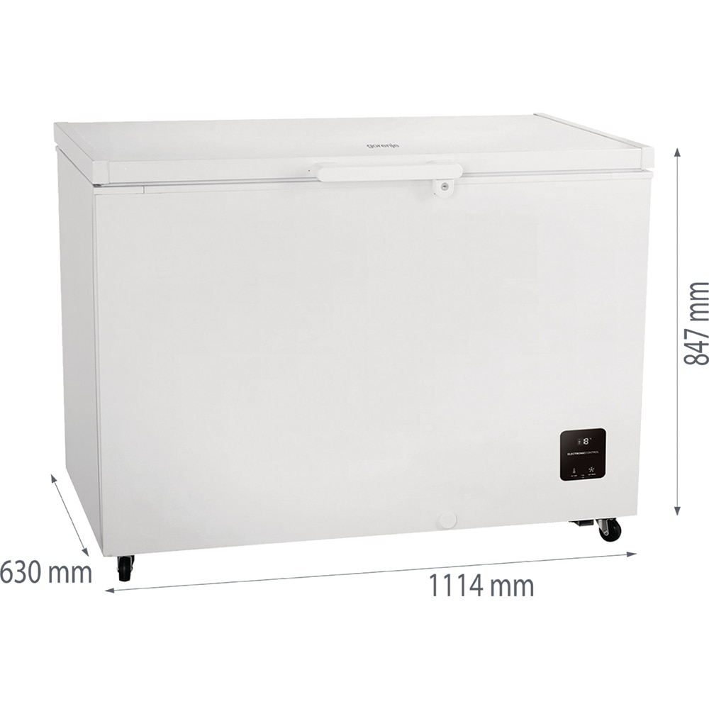 Lada frigorifica GORENJE FH30EAW, 297 l, H 85 cm, Clasa E, alb