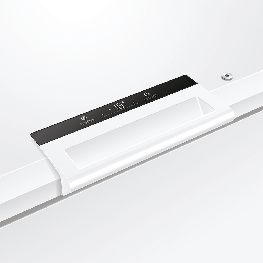 Lada frigorifica HAIER HCE420E, Low Frost, 418 l, H 89 cm, Clasa E, alb