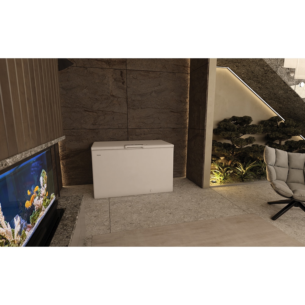 Lada frigorifica HAIER HCE420E, Low Frost, 418 l, H 89 cm, Clasa E, alb