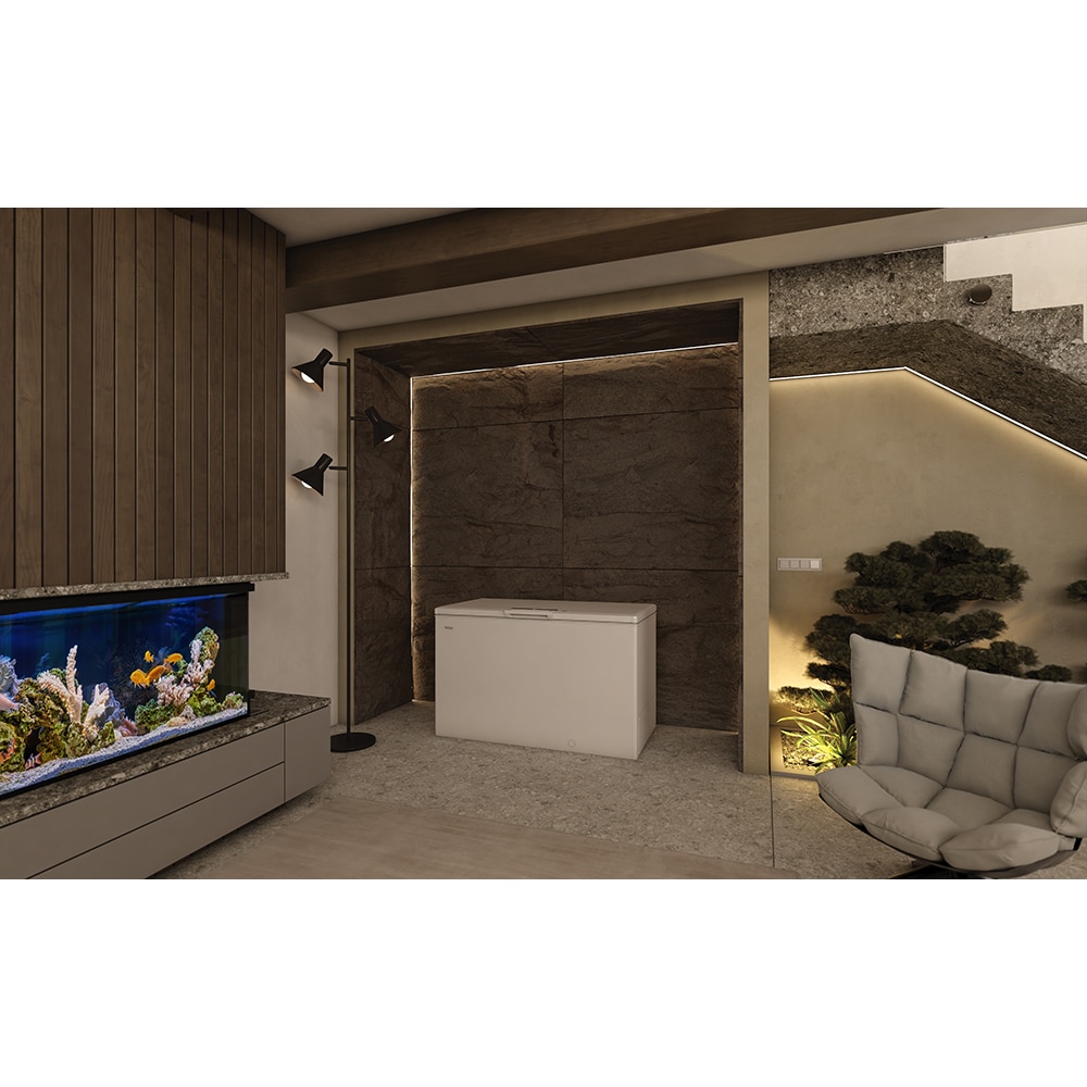 Lada frigorifica HAIER HCE420E, Low Frost, 418 l, H 89 cm, Clasa E, alb