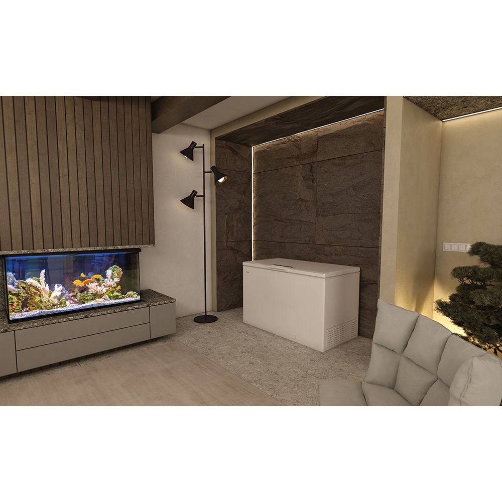 Lada frigorifica HAIER HCE420E, Low Frost, 418 l, H 89 cm, Clasa E, alb