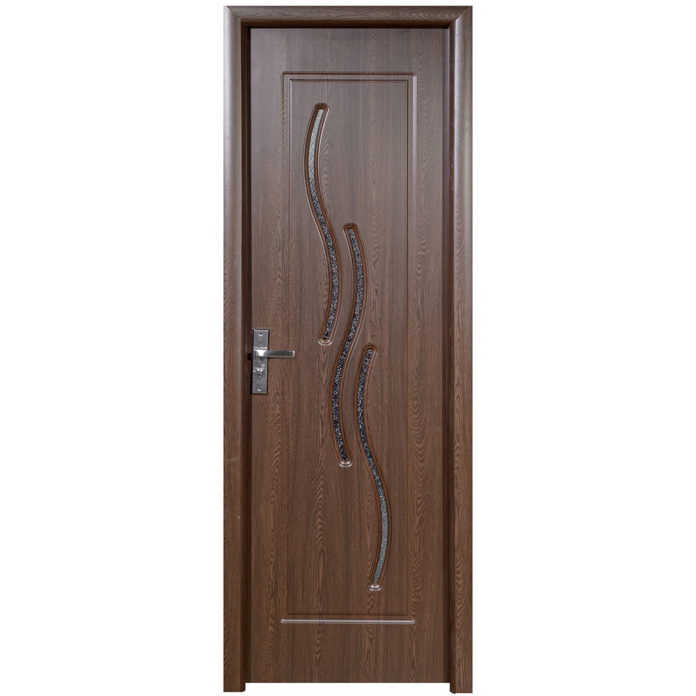 Usa interior M107, cu geam, reversibila, MDF, 60 x 204 cm, stejar auriu