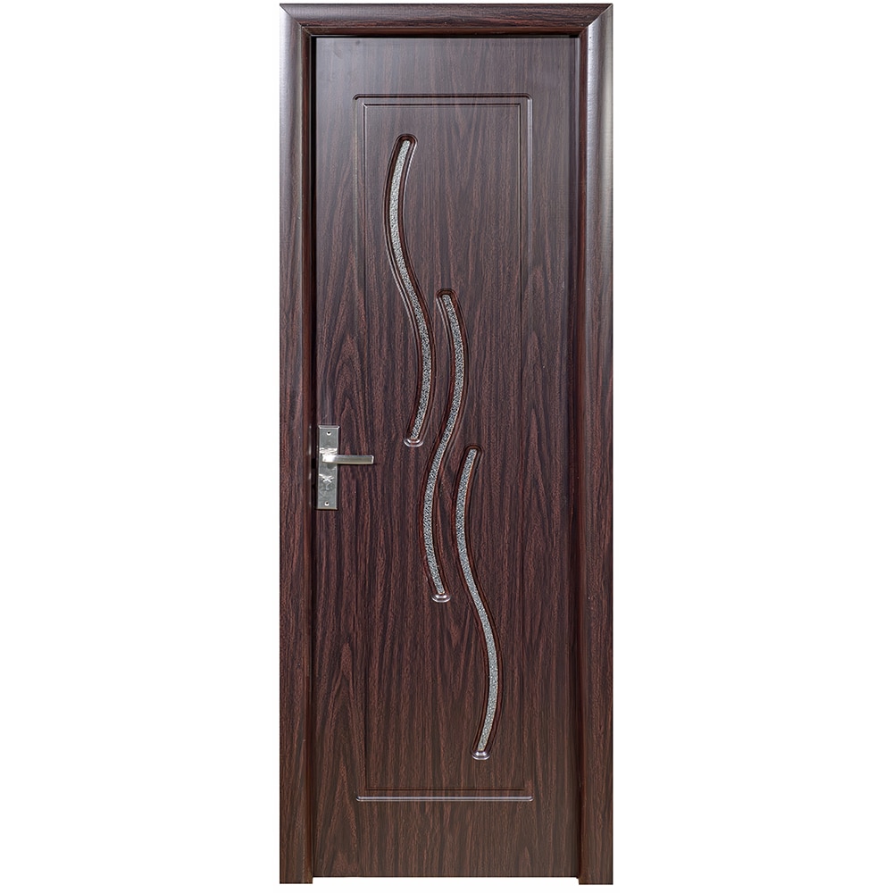 Usa interior M107, cu geam, reversibila, MDF, 60 x 204 cm, wenge