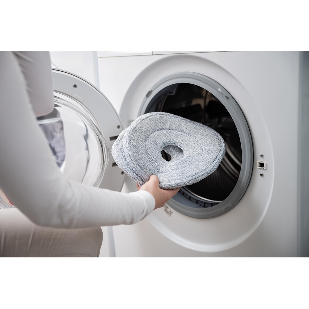 Set mop rotativ + galeata + maner MEDIASHOP Livington Clean Water, albastru