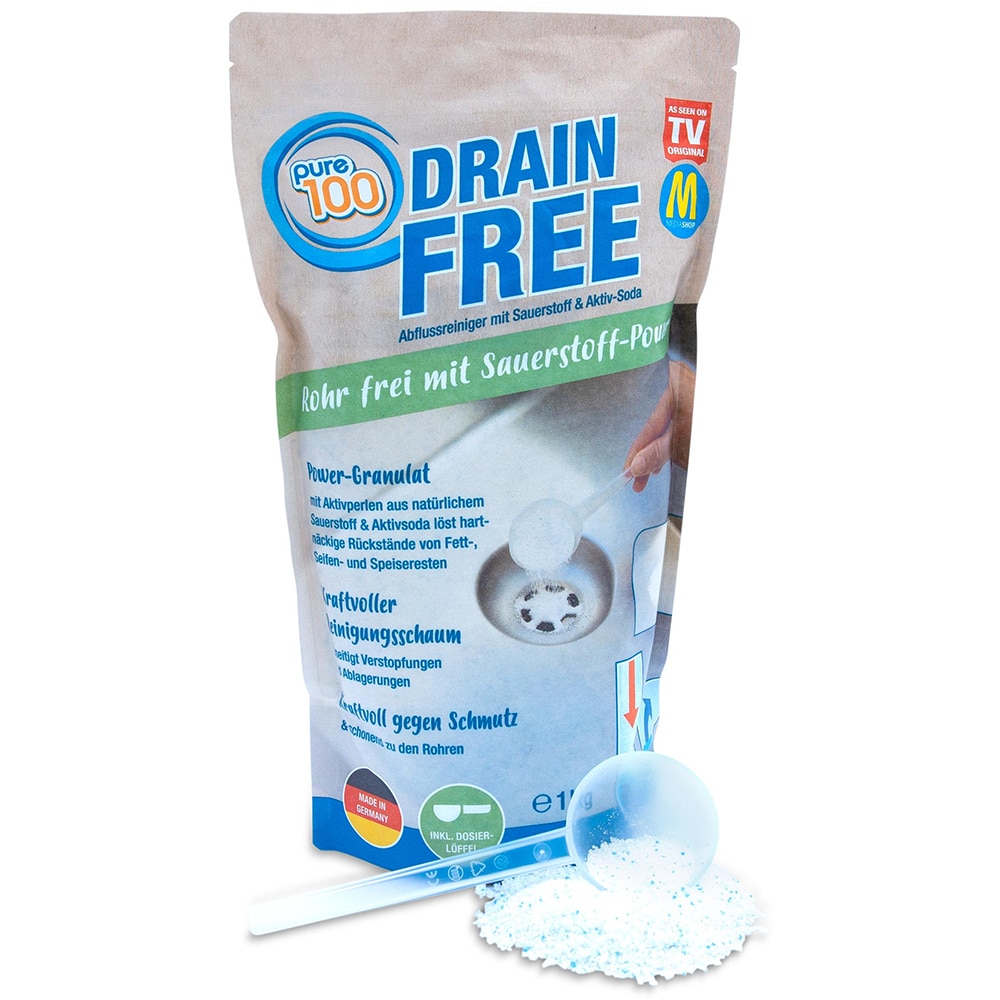 Granule pentru desfundat tevi MEDIASHOP Pure100 Drain Free, 1 kg