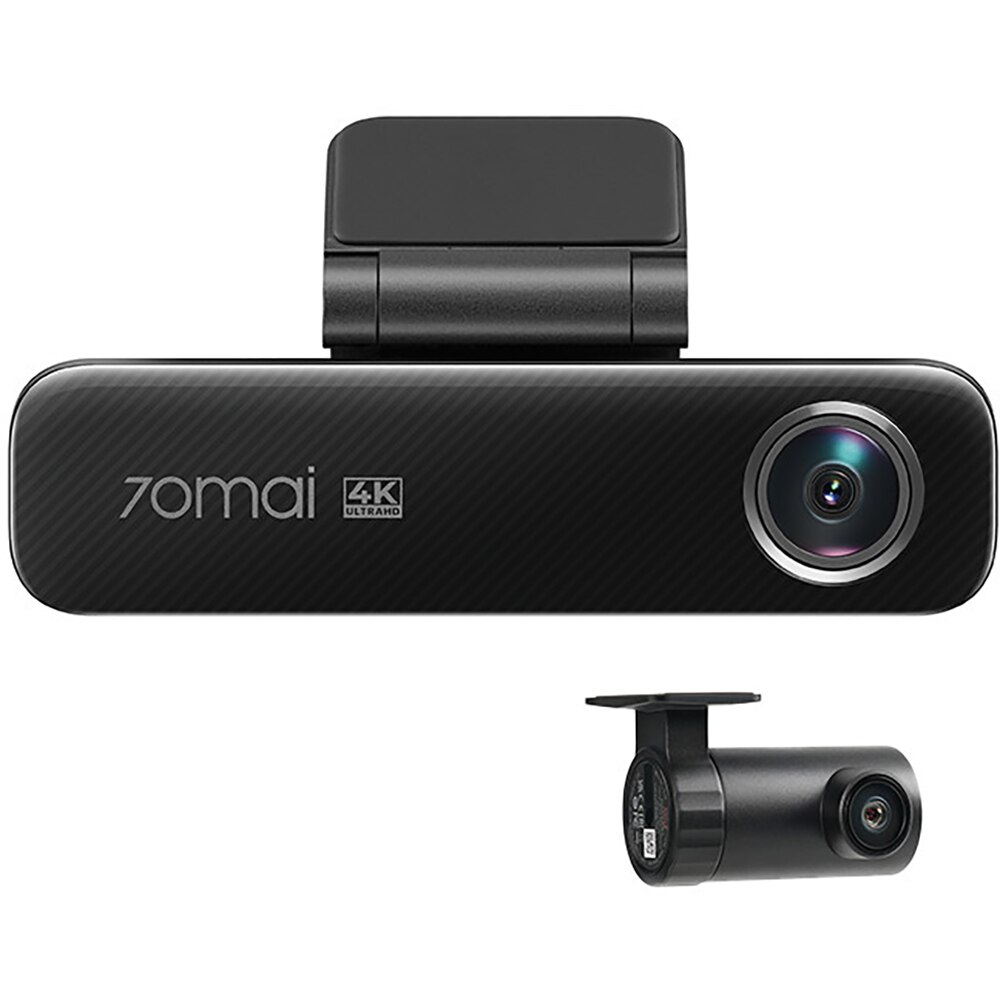 Camera auto duala DVR 70MAI M800, 4K, GPS, HDR, negru