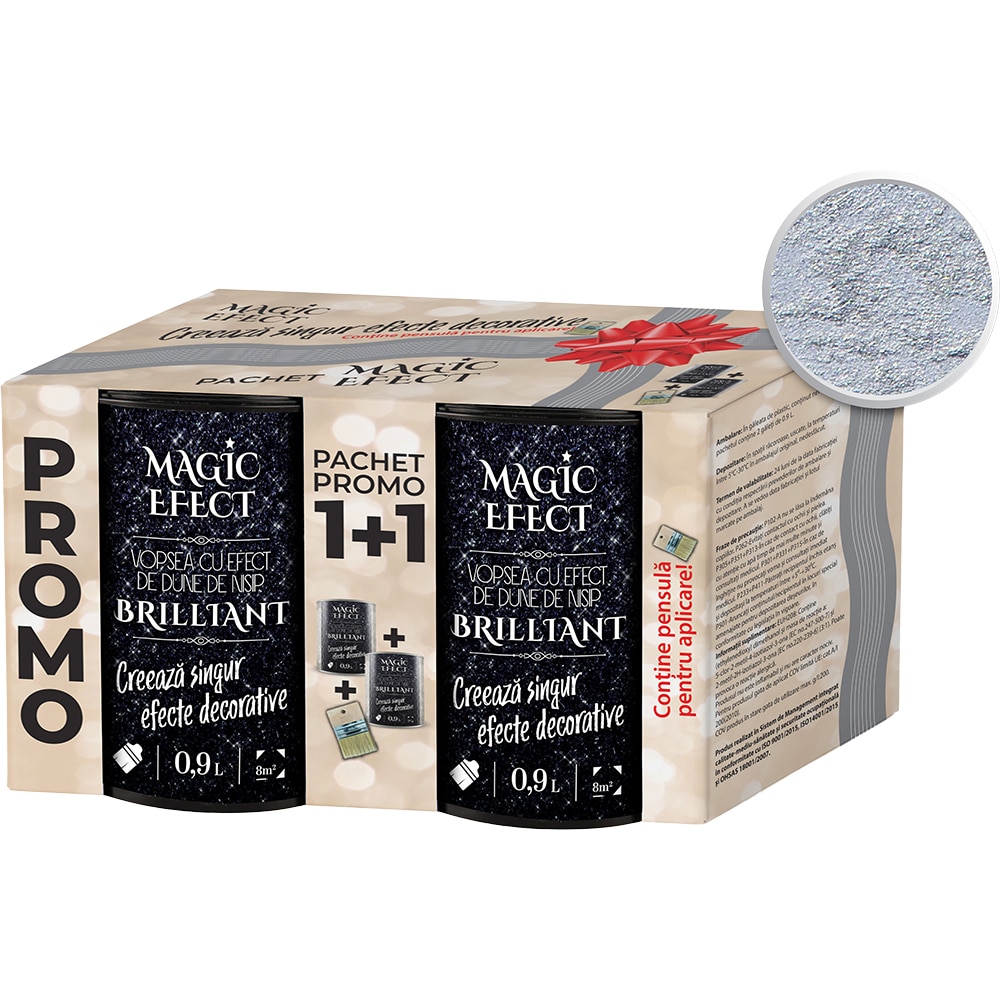 Pachet MAGIC EFFECT Brilliant, C02 gri metalic, 2 buc, 0.9l