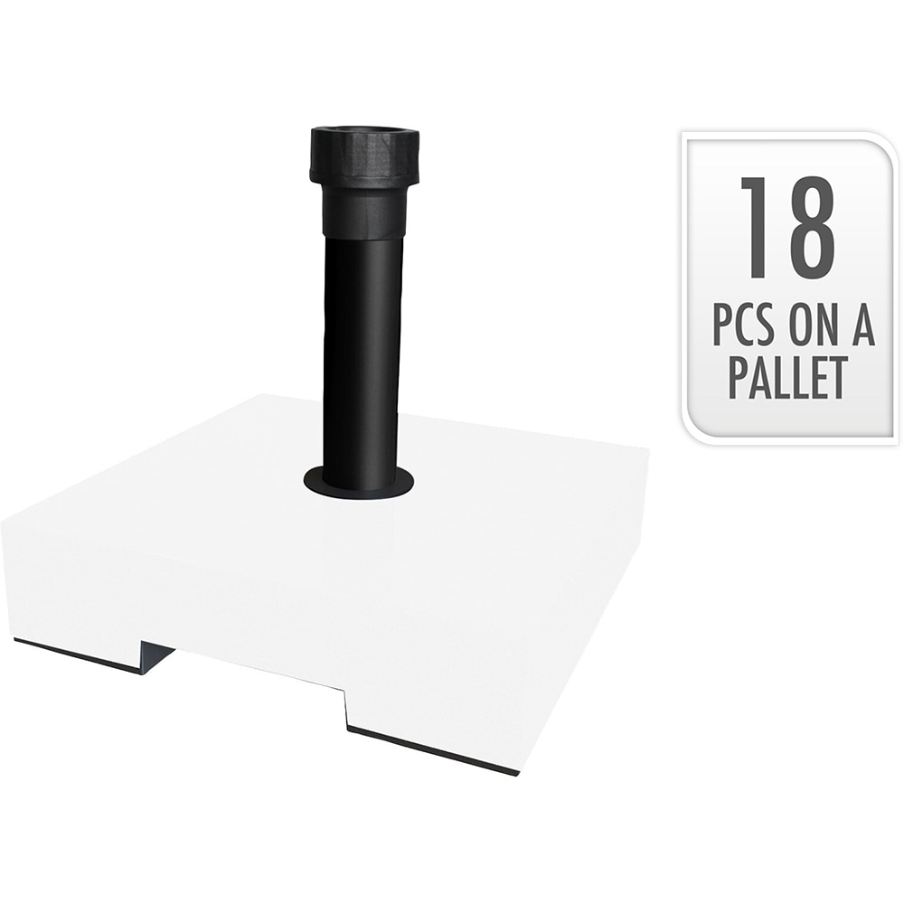 Suport umbrela KI, rasina, 40 x 40 x 10 cm, alb